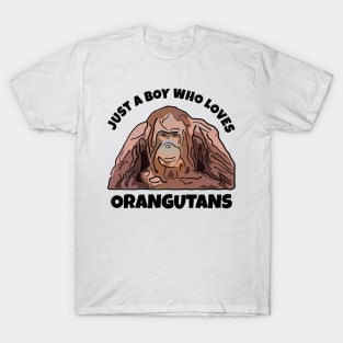 Just a Boy Who Loves Orangutans T-Shirt